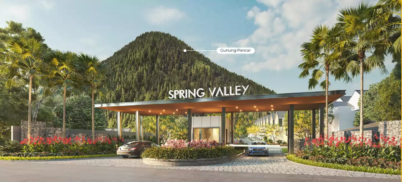 ilustrasi gerbang utama the spring valley